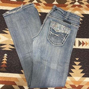 Women’s Cowgirl Tuff bootcut jeans 28x35